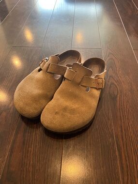 Birkenstock Suede Boston Slip-On Clog